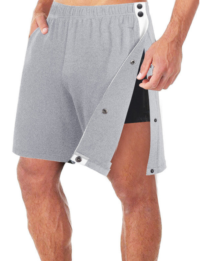 SHOPIQAT Men's Classic Trendy Loose-Fitting Casual Sports Shorts with Full Side Buttons - Premium from shopiqat - Just $8.100! Shop now at shopiqat